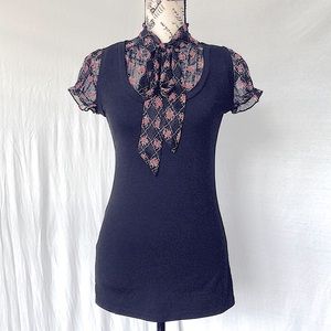 Charlotte Russe Bow-tie Blouse